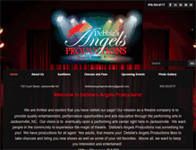 Tablet Screenshot of debbiesangelsproductions.com